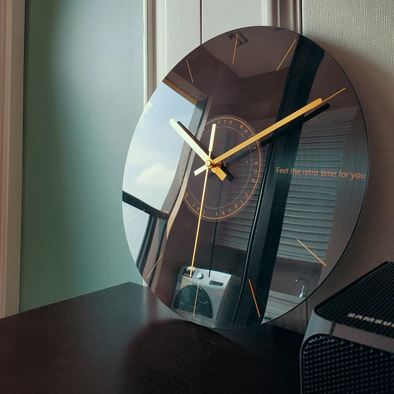 Luxury Watch House - ساعة حائط صامتة فاخرة لغرفة المعيشة