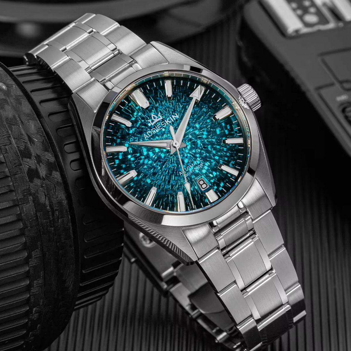 Luxury Watch Second Hand - ساعة غوص متدرجة اللون من أديسكين،
