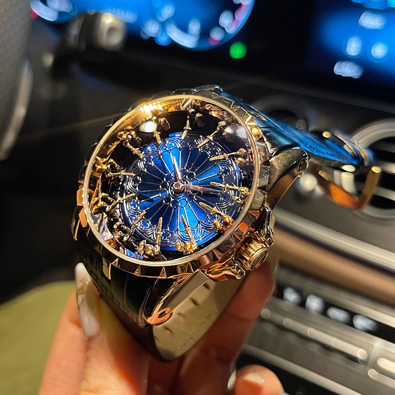 Table Watch Luxury - ساعة رجالية فاخرة وأنيقة، ساعة فرسان