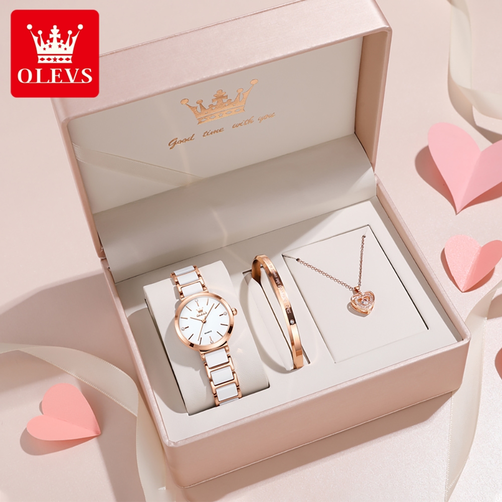 Luxury Watch Safe - OLEVS ساعة نسائية 5877 ساعة كوارتز