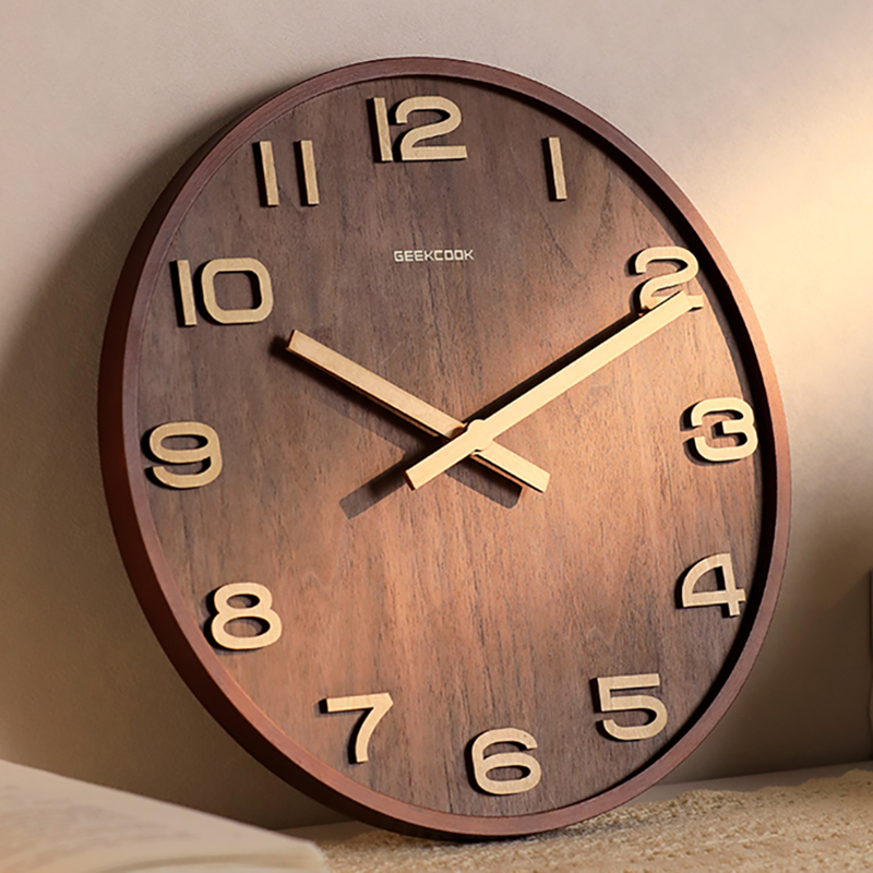 Table Watch Luxury - ساعة حائط خشبية فاخرة وعصرية للمنزل،