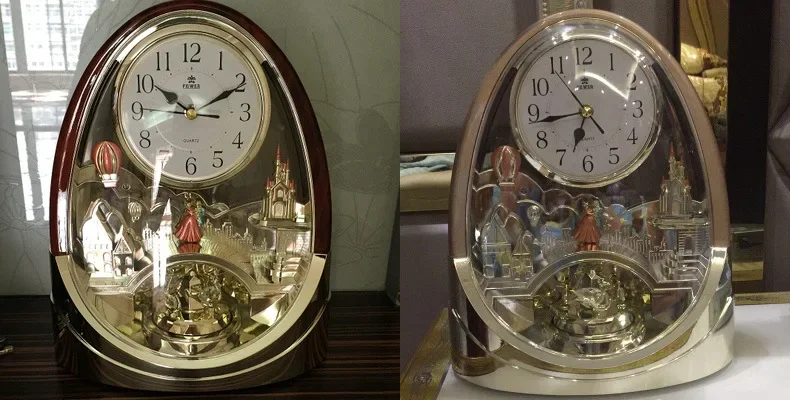 Table Watch Luxury - ساعة طاولة خشبية عتيقة بتصميم فني