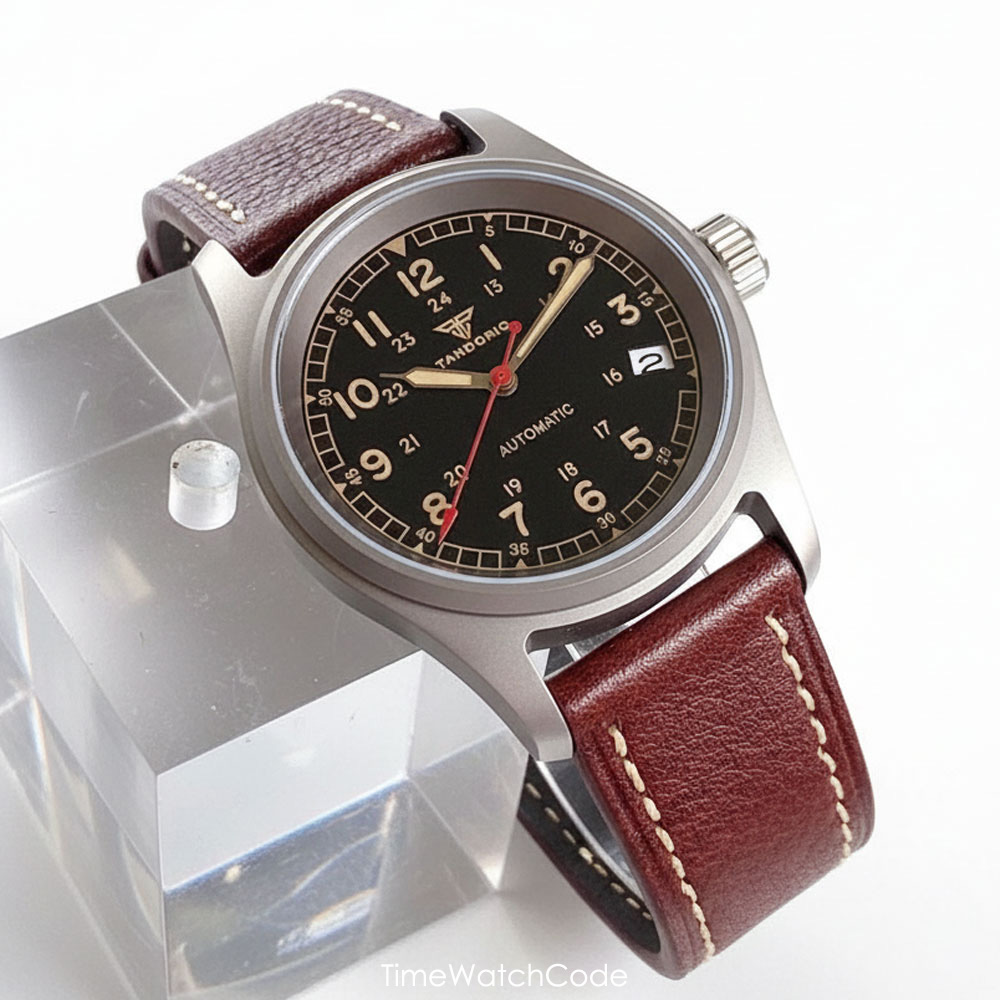 Automatic Pilot Watch - ساعة مخصصة التيتانيوم NH35A ساعة أوتوماتيكية