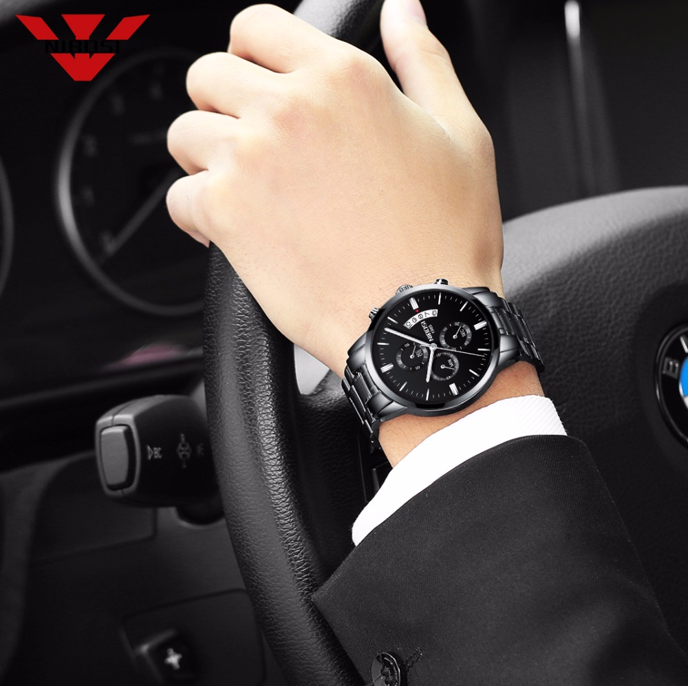 NIBOSI الفولاذ المقاوم للصدأ ا - مراجعة Zen Luxury Watch وسعره