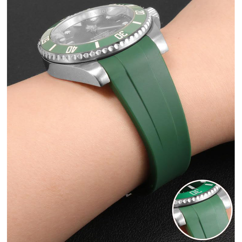 حزام ساعة روليكس ، حزام مطاطي  - مراجعة Luxury Watch Expensive وسعره