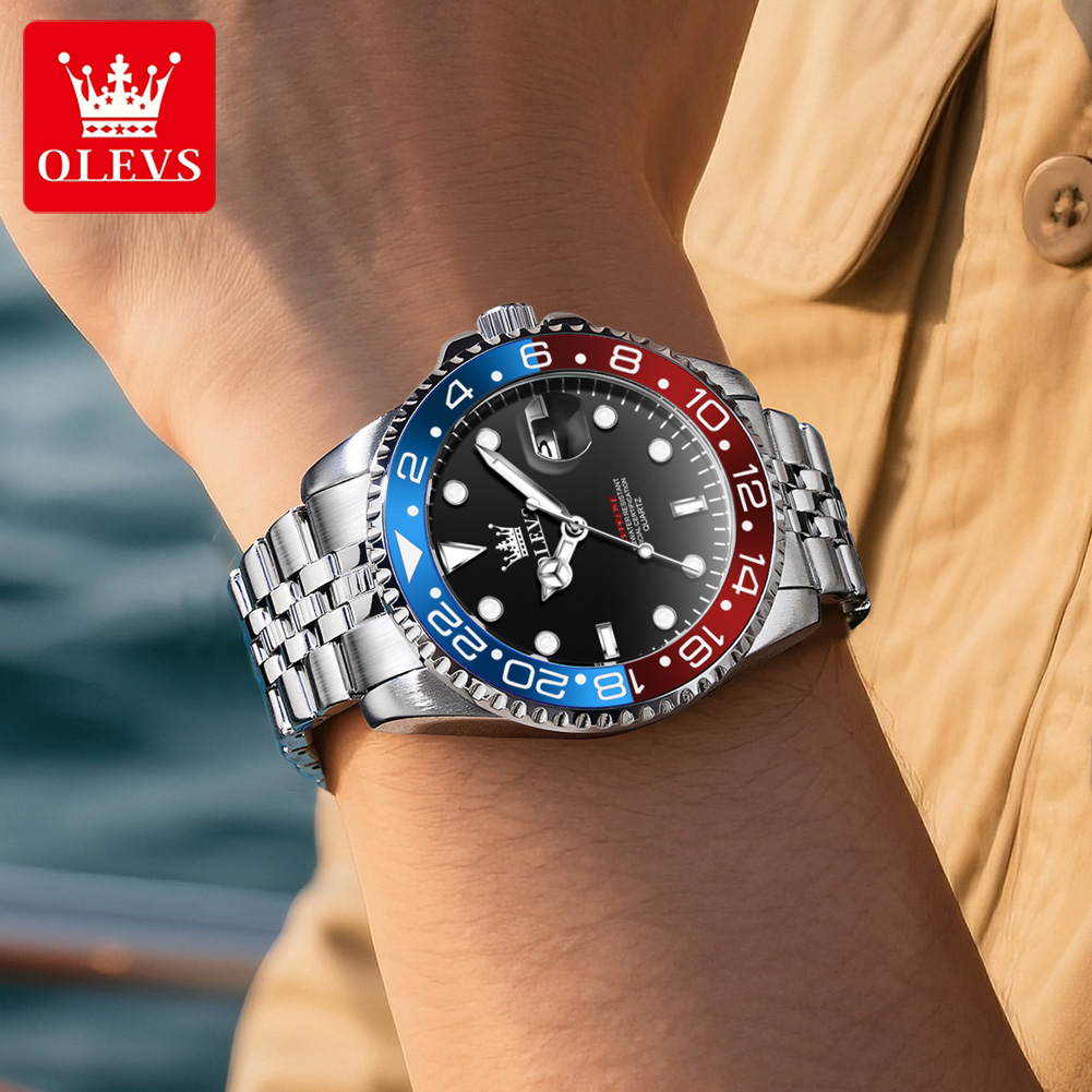 ساعة يد رجالية أصلية من OLEVS  - مراجعة Luxury Watch For Men وسعره