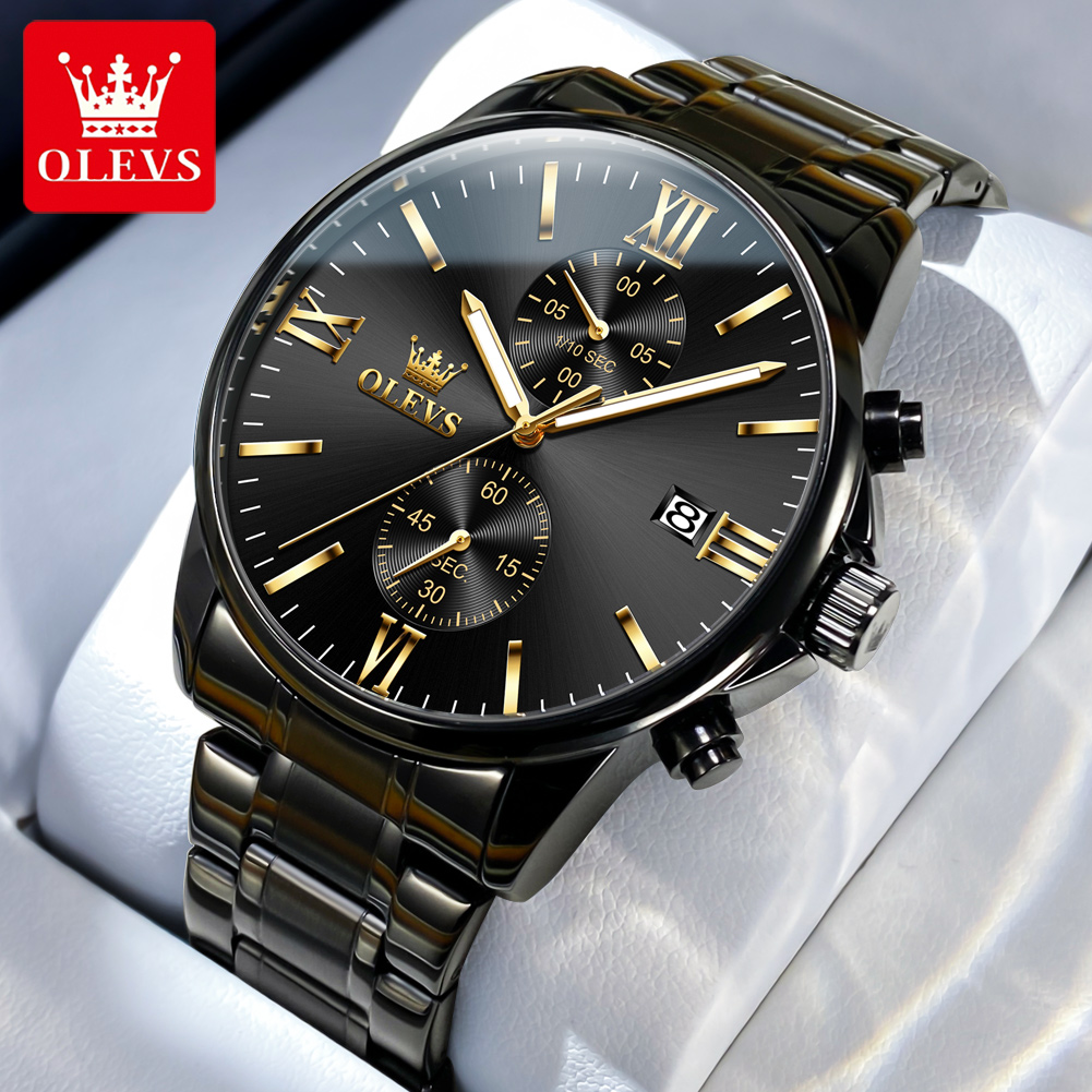 OLEVS 2886 ساعة كوارتز سوداء ك - مراجعة Zen Luxury Watch وسعره