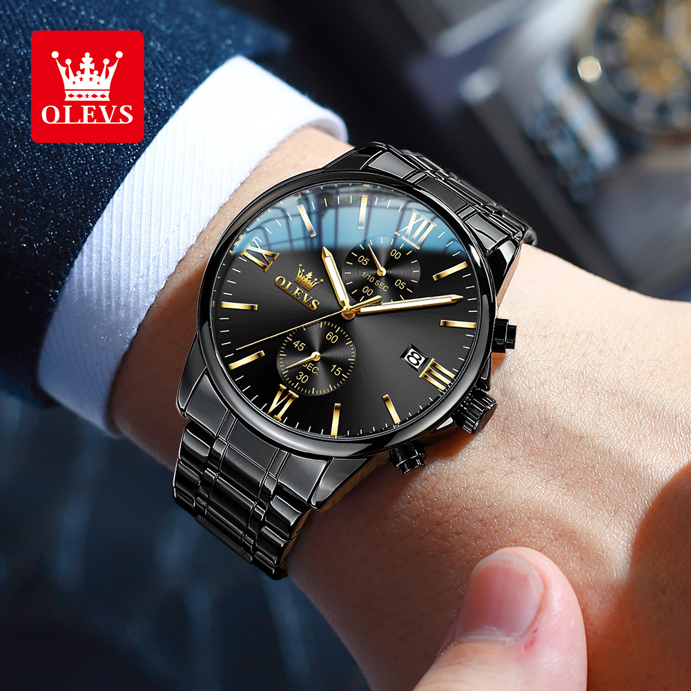 OLEVS 2886 ساعة كوارتز سوداء ك - مراجعة Zen Luxury Watch وسعره