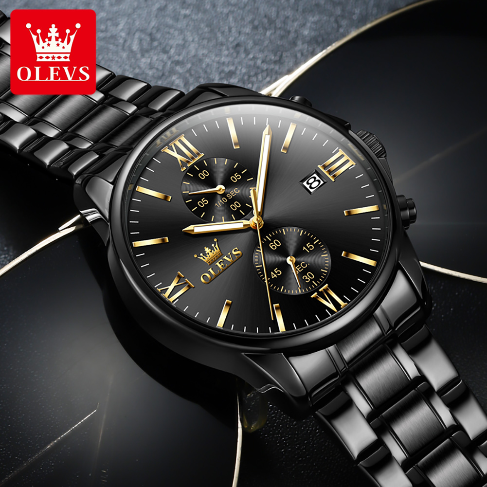 OLEVS 2886 ساعة كوارتز سوداء ك - مراجعة Zen Luxury Watch وسعره