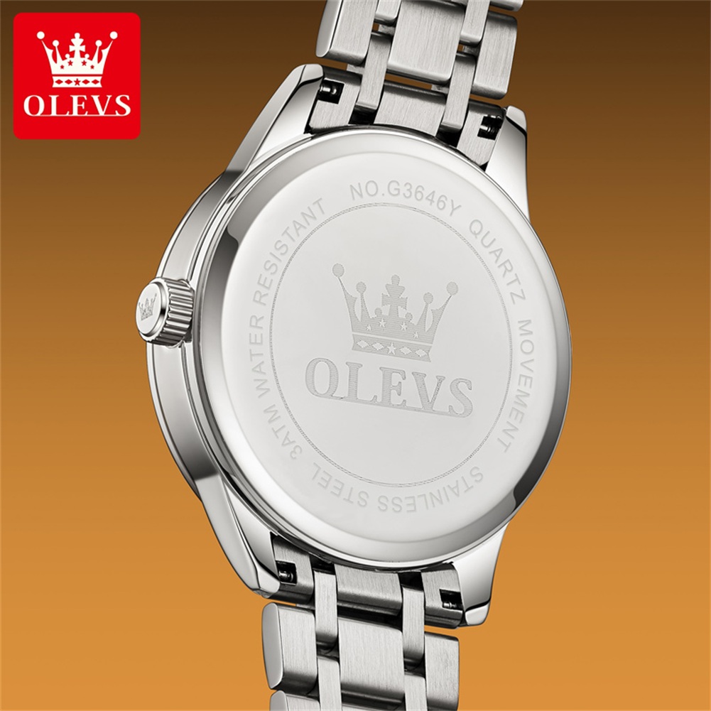 ساعات OLEVS Moon Phase للرجال  - مراجعة Luxury Watch For Men وسعره