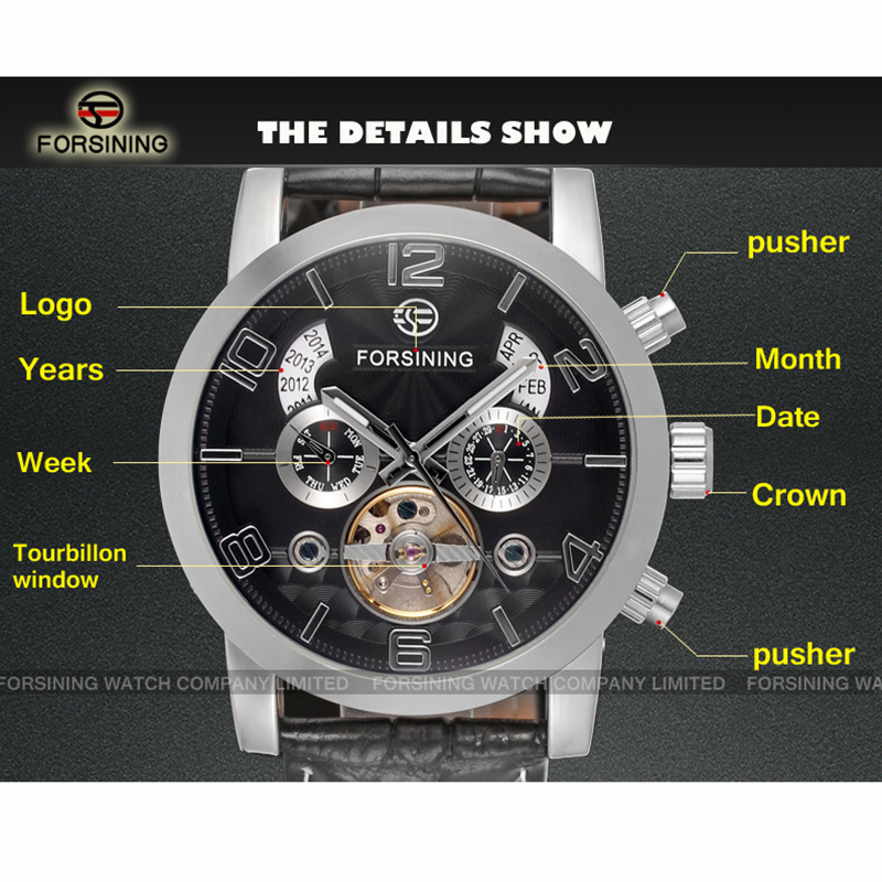 Forsining أزياء الميكانيكية ال - مراجعة Regulator Display Watch وسعره