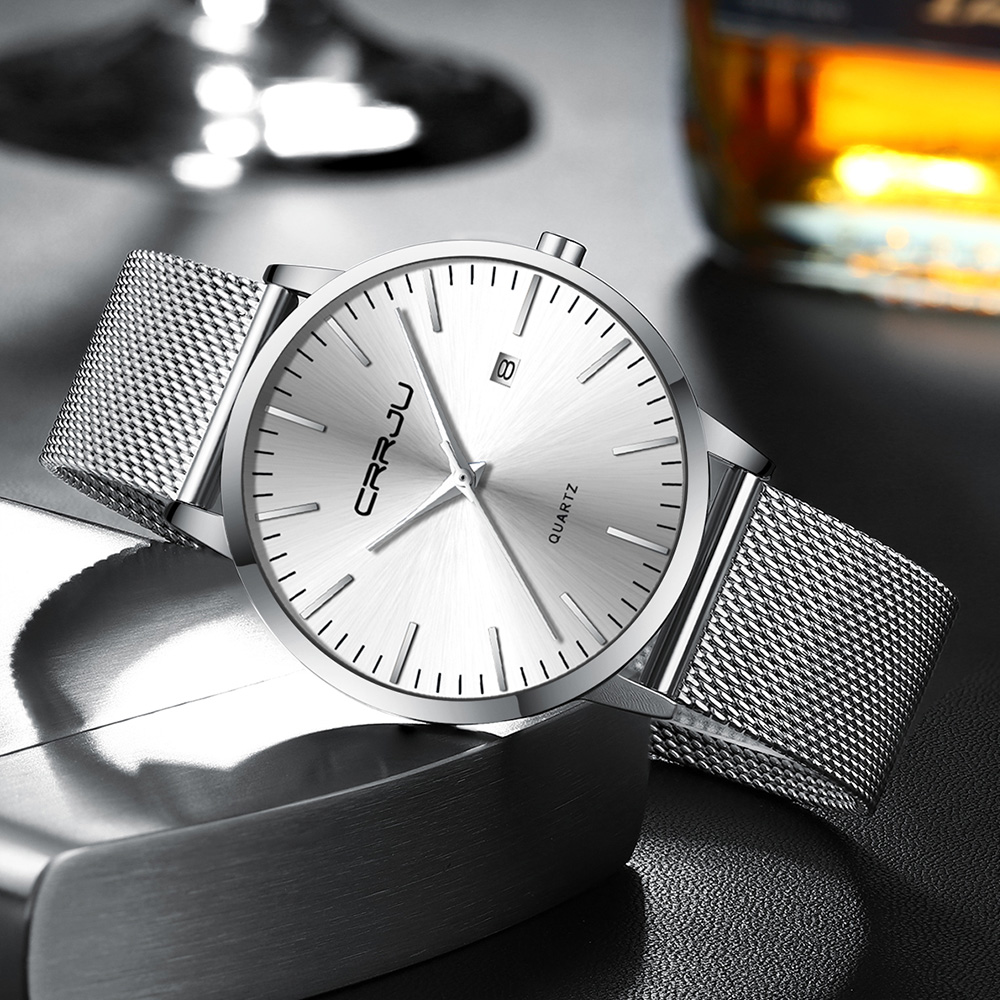 CRRJU-الرجال مقاوم للماء رقيقة - مراجعة Zen Luxury Watch وسعره