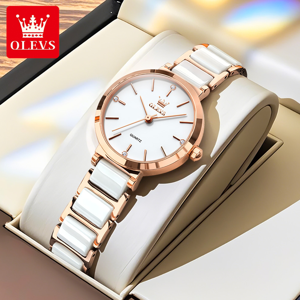 OLEVS ساعة نسائية 5877 ساعة كو - مراجعة Luxury Watch Safe وسعره