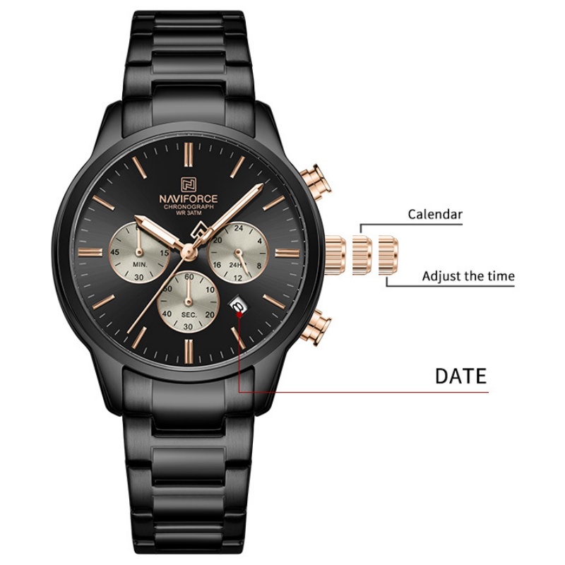 ساعة نافيفورس للرجال كوارتز كر - مراجعة Luxury Watch For Men وسعره