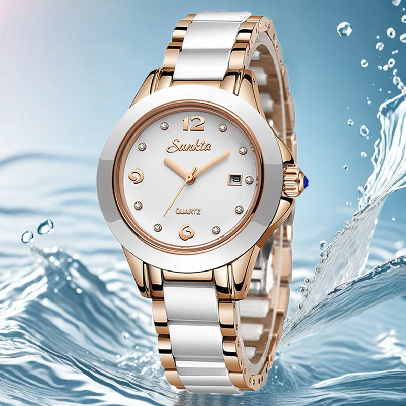 ساعة Sunkta كاجوال كوارتز نسائ - مراجعة Luxury Watch Women وسعره