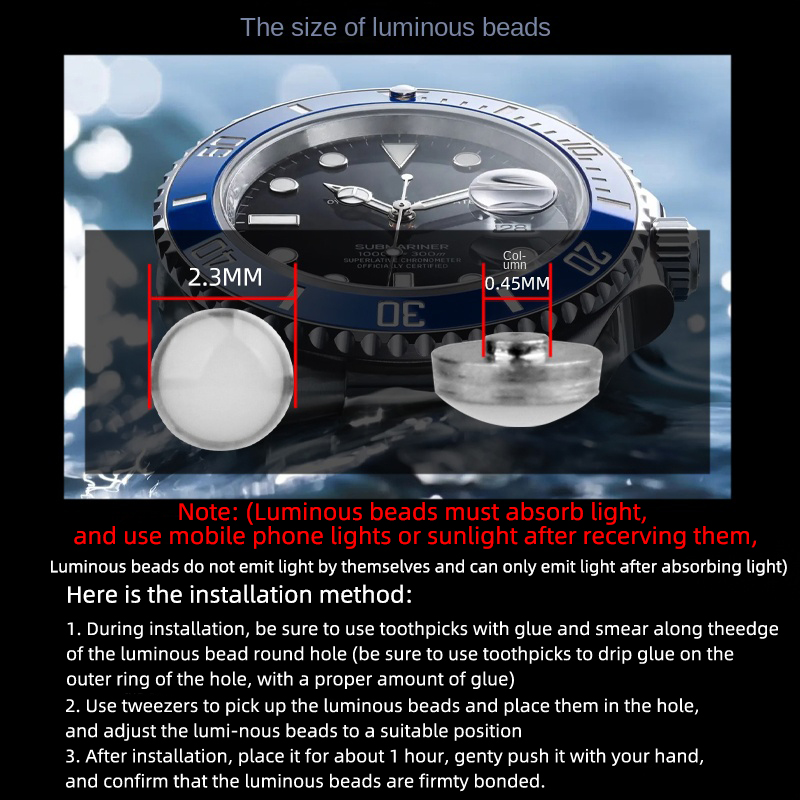 2.3x0.45 مللي متر مضيئة نقطة ل - مراجعة Luxury Watch Expensive وسعره
