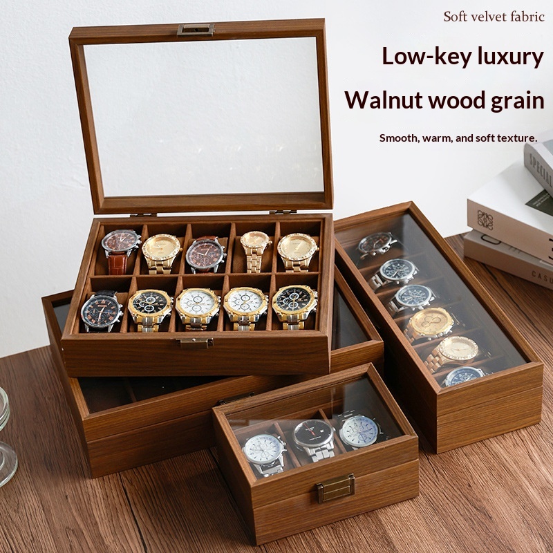 صندوق تخزين ساعات خشبي فاخر من - مراجعة Luxury Watch House وسعره