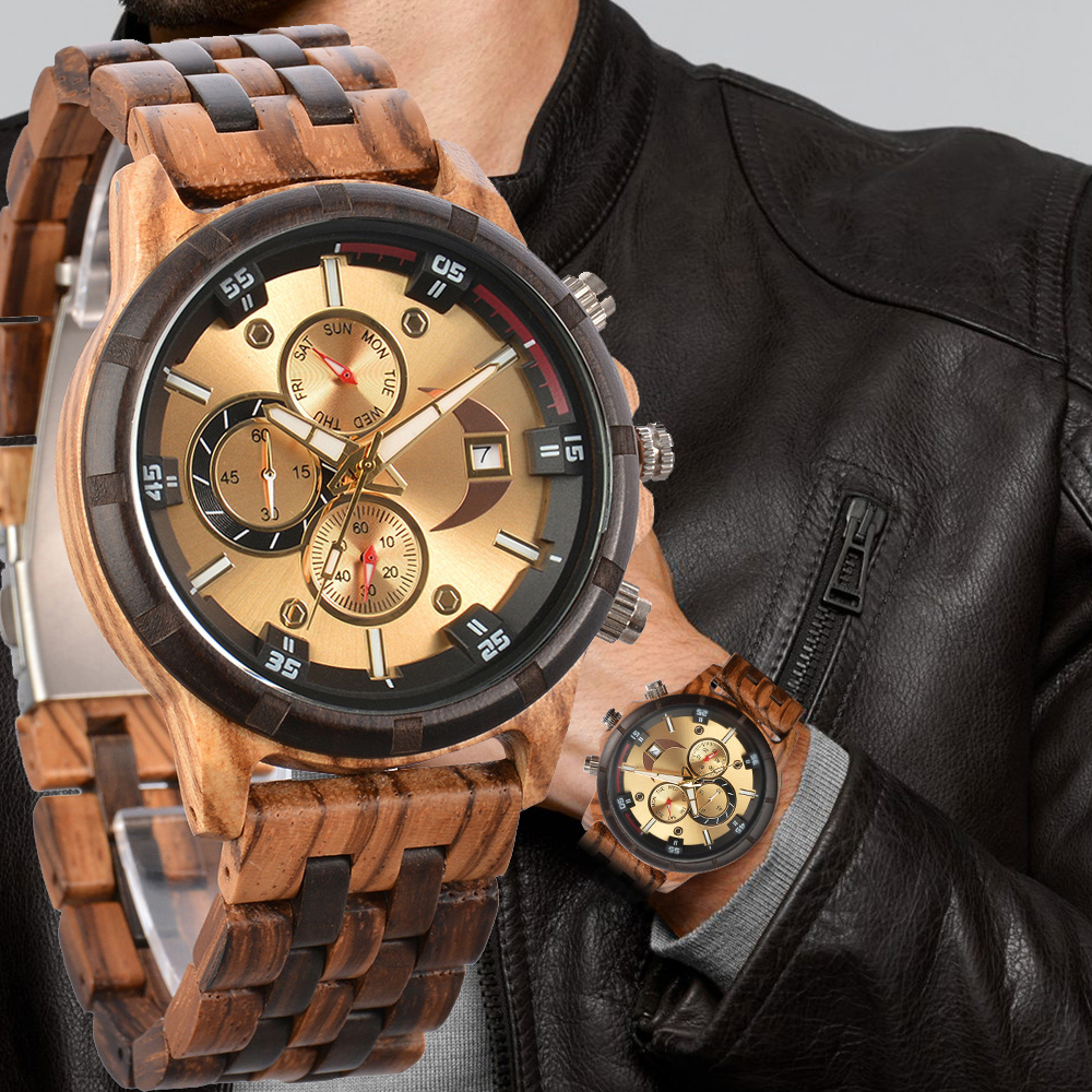 ساعات رجالية بحزام خشبي، ساعة  - مراجعة Zen Luxury Watch وسعره