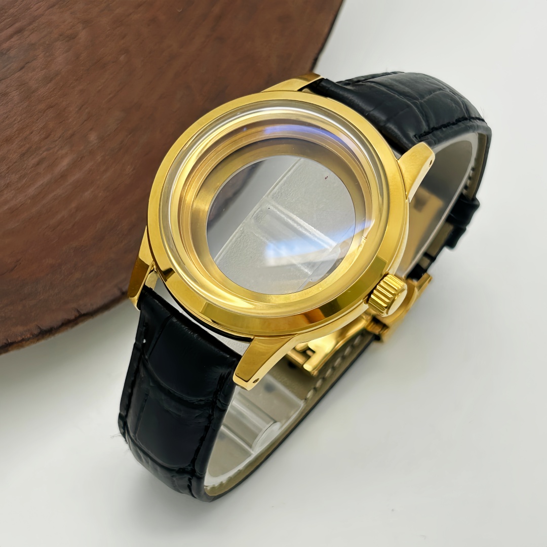 حافظة ساعة 39 مم مع حزام جلدي  - مراجعة Exhibition Caseback وسعره