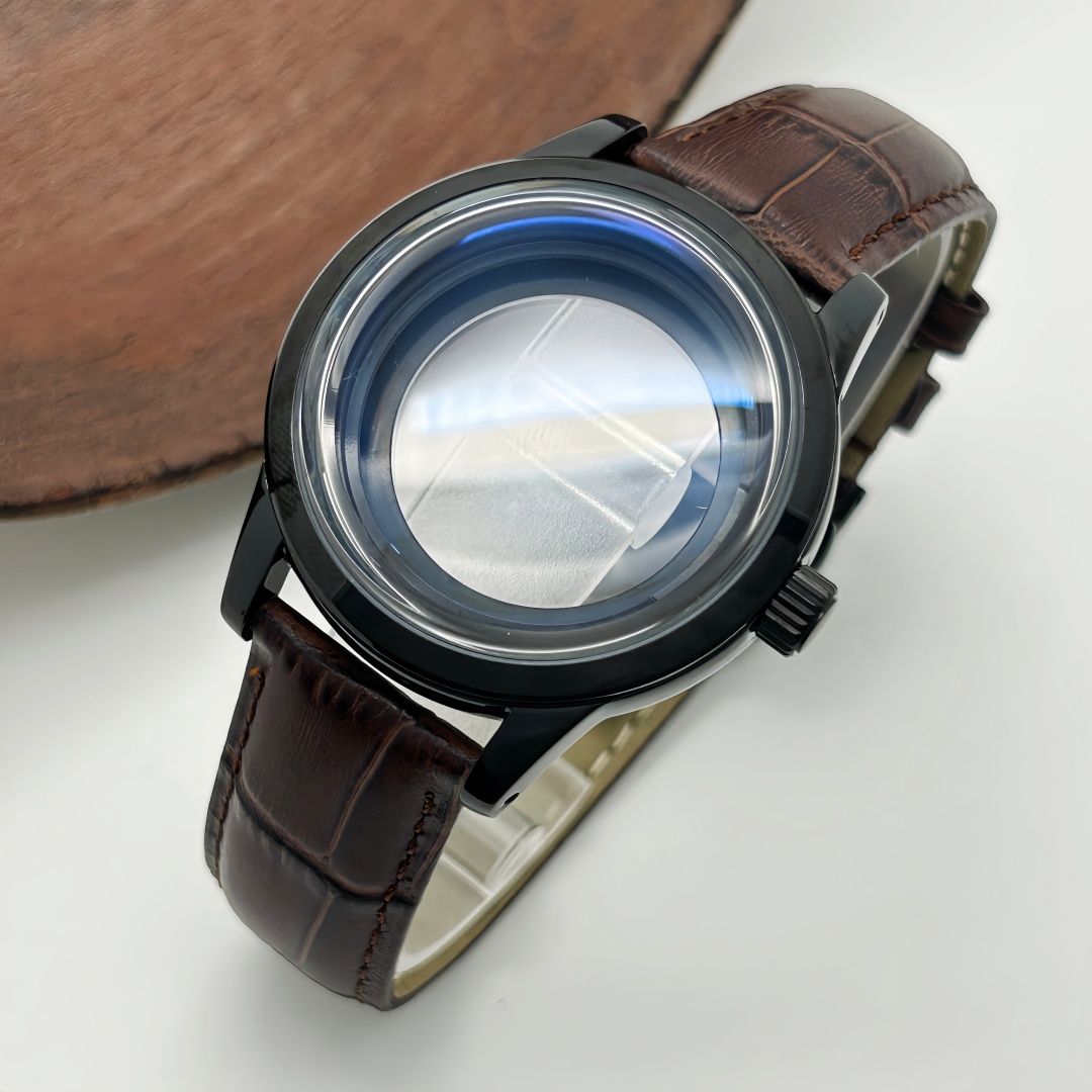 حافظة ساعة 39 مم مع حزام جلدي  - مراجعة Exhibition Caseback وسعره