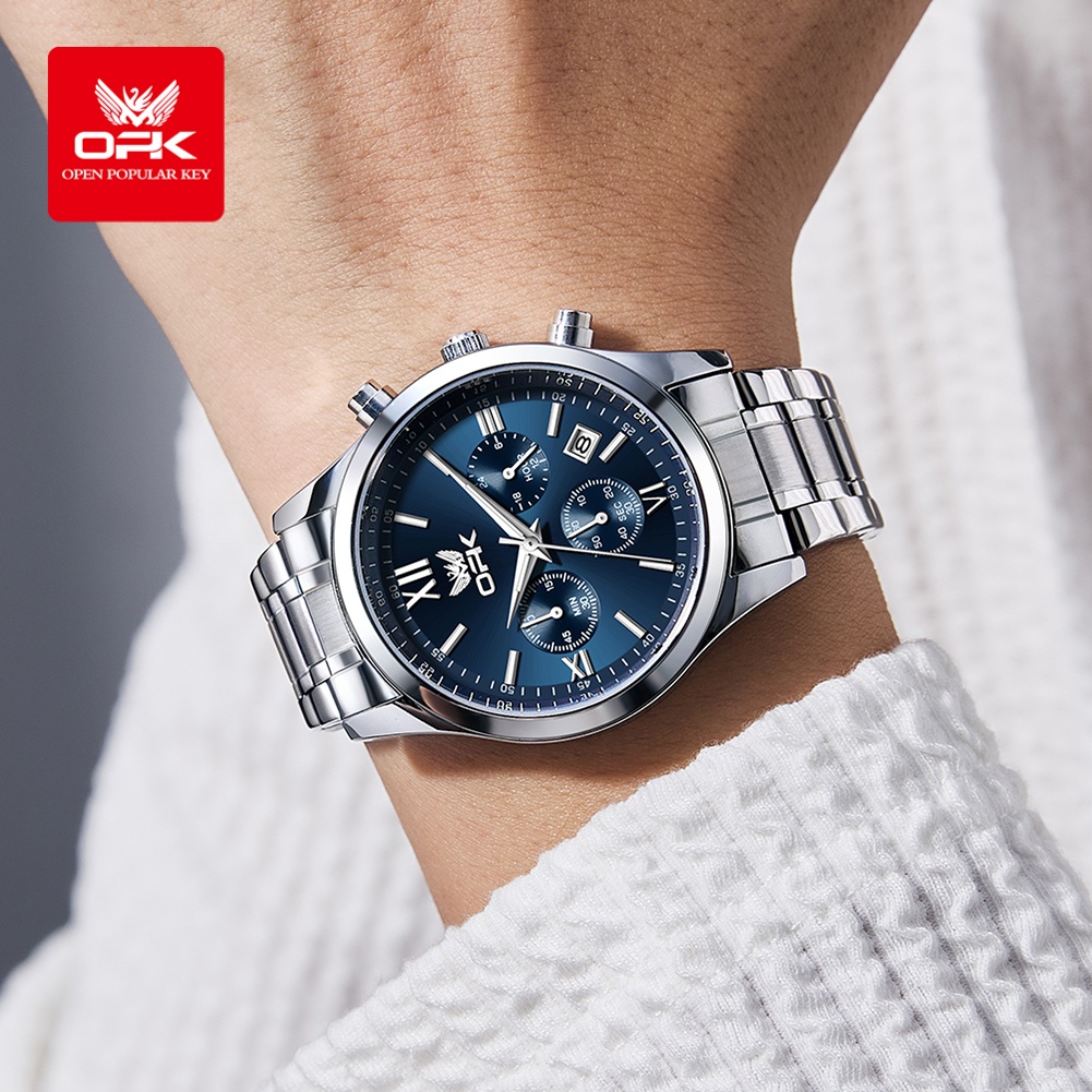 OPK 6052 ساعة رجالي تاريخ تلقا - مراجعة Luxury Watch For Men وسعره