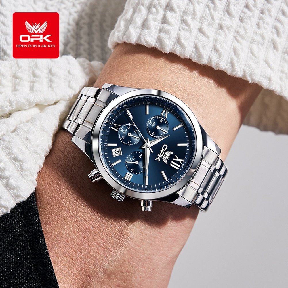 OPK 6052 ساعة رجالي تاريخ تلقا - مراجعة Luxury Watch For Men وسعره