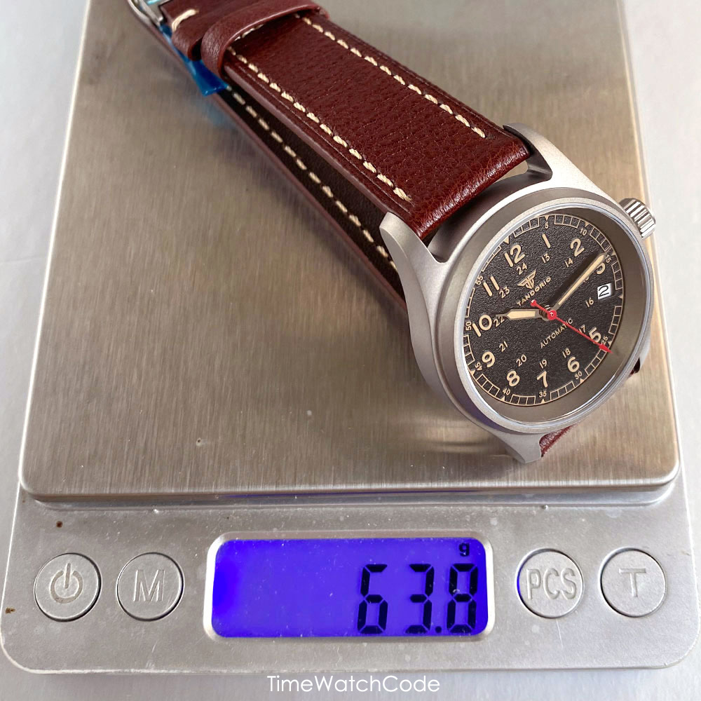 ساعة مخصصة التيتانيوم NH35A سا - مراجعة Automatic Pilot Watch وسعره